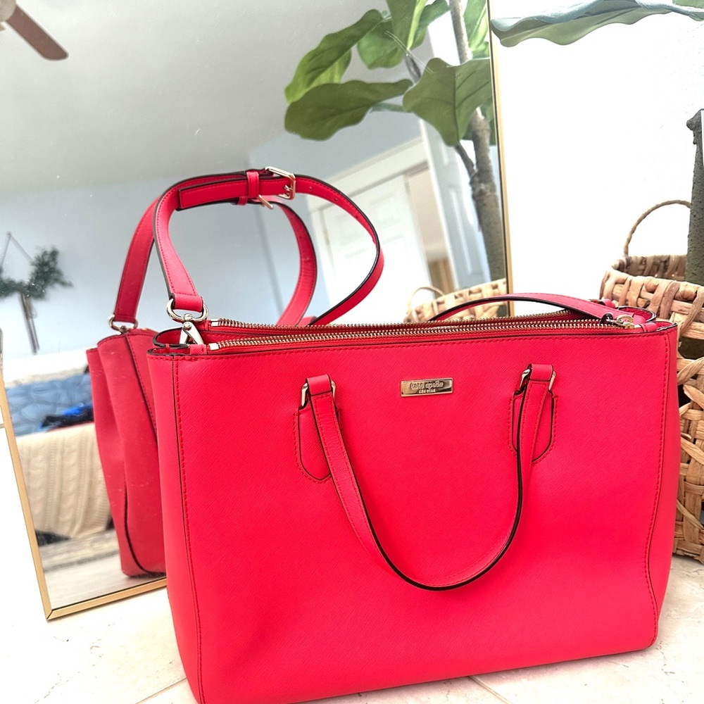 Kate Spade Red Tote Bag